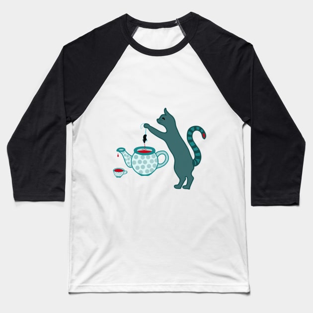 TEA FOR TWO Baseball T-Shirt by aroba